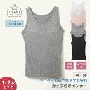今だけ送料無料【単品・2点セット】ジュニア フレンドリーブラトップ ランドリーランド ガールズ 抗菌防臭 ファーストブラ カップ付きインナー 140 150 女の子 下着 ノンワイヤーブラ ブラ ブラジャー シンプル 子供 学生 小学生 中学生 高校生 エレーヌ elene