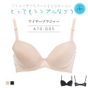 とってもシンプルなブラ ワイヤーブラジャー ひびきにくい Tシャツブラ シームレスブラジャー 2/3カップ シンプル モールドカップ 透けにくい 響かない ホッ...