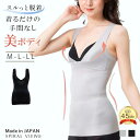 【送料無料】パワーバランスシェイパー スパイラルビュー グレー ブラック M L LL 体形補正 補正下着 カップずれ防止 美ボディ レディース エレーヌ el...
