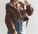 2点で7%OFFクーポン レディース 韓国ファッション PUレザー ジャケット ショート丈 アウター 普段着 ロングスリーブ オフコーデ OFF クール 上品 フォーマル ブラック ブラウン レッド S M サイズ