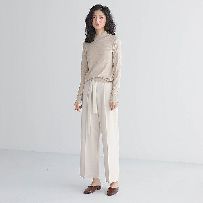 「最大5%OFFクーポン配布中」 レディース 韓国ファッション トップス ニット セーター ロングスリーブ クルーネック 普段着 フォーマル オフコーデ OFF 大人女子 レッド ブラウン イエロー ベージュ フリー
