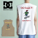 ゆうパケット対応可能！ タンクトップ DC SHOES ディーシー メンズ SKATE SKULL SLEEVELESS タンク ノースリーブ オーバーサイズ スケートボード スケボー ディーシーシュー ディーシーシューズ ダンス 2024春夏新作 10%off