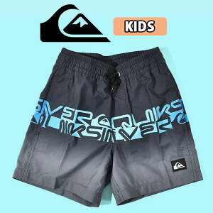 サーフパンツ キッズ クイックシルバー QUIKSILVER ジュニア 男の子 子供 WORDBLOCK VOLLEY BOY 12 KIDS 水着 ロゴ ボードショーツ ジャムショーツ 海水パンツ 海パン スイムウェア スイミング 水泳 プール 海水浴 25%off