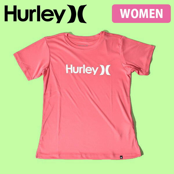 送料無料 半袖ラッシュTシャツ HURLEY ハーレー レディース QUICK DRY RASH TEE SS OAO ロゴ UVカット ラッシュガード 紫外線対策 ラッシュ ロング サーフィン 海 海水浴 サーフ プール ランニング アウトドア 水着 2021春夏新作 30%off
