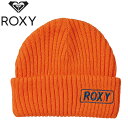 ラスト1点 オレンジのみ ゆうパケット対応可能！ ニット帽 ROXY ロキシー レディース FREESTYLE BEANIE ビーニー 帽子 ボックス ロゴ 折り返し ニットキャップ CAP 防寒 スキー スノーボード スノボ 25%off