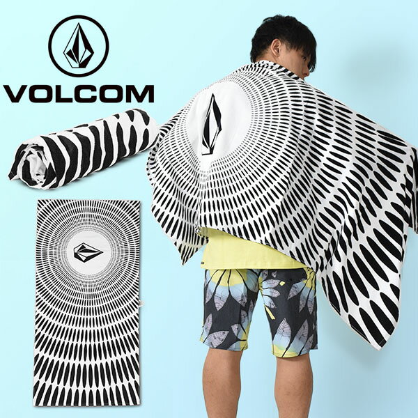 送料無料 タオル VOLCOM ボルコム ビーチタオル バスタオル TEAM VITALS TOWEL メンズ タオル ブランケット ブラック 黒 海水浴 プール 着替え サーフ 海 ビーチ 2022春夏新作 25%off