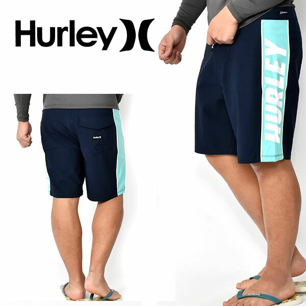 送料無料 サーフパンツ HURLEY ハーレー メンズ 水着 PHANTOM FASTLANE 18 ネイビー 紺 ロゴ ボードショーツ 海水パンツ 海パン トランクス サーフ サーフィン ボディボード プール 海水浴 野外フェス 2020春夏新作