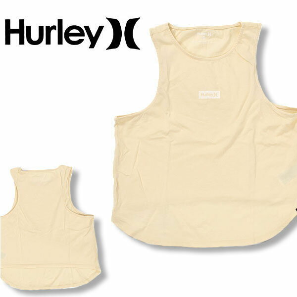 ハーレー トップス レディース ゆうパケット対応可能！ 60%off 半額 タンクトップ HURLEY ハーレー レディース OAO BOX FLOUNCY TANK ノースリーブ アメリカンスリーブ トップス サーフ サーフィン フェス ビーチ 夏 ベージュ