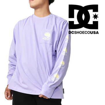 30%off 長袖Tシャツ DC Shoes ディーシー シューズ メンズ SMILENOW WIDE LS パープル 紫 袖ロゴ グラフィック ロンT スノーボード スノボ スキー スケートボード ディーシー シュー