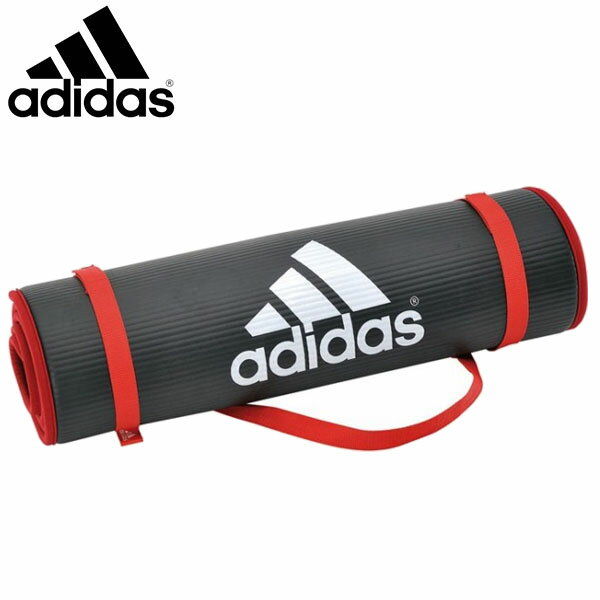 送料無料 アディダス adidas トレーニングマット リバーシブル 10mm 厚手 ヨガマット フィットネスマット エクササイズマット ストレッチ トレーニング ヨガ ピラティス 宅トレ ADMT-12235