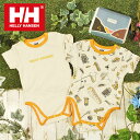 現品限り 送料無料 ヘリーハンセン 2点セット ベビー 子供 キッズ HELLY HANSEN B My First HH Outdoor Print Rompers Set マイ ファースト アウトドアプリント ロンパース セット 箱付き 出産祝い ギフト HB32305