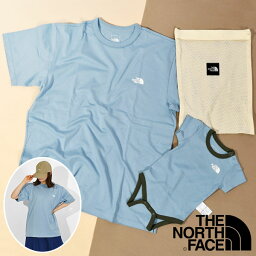 送料無料 2点セット ノースフェイス 半袖Tシャツ ロンパース メンズ レディース キッズ 子供 THE NORTH FACE CR S/S Tee & Baby Rompers Set ショートスリーブ ロンパースセット 収納袋付き ntm12312 2024春夏新色