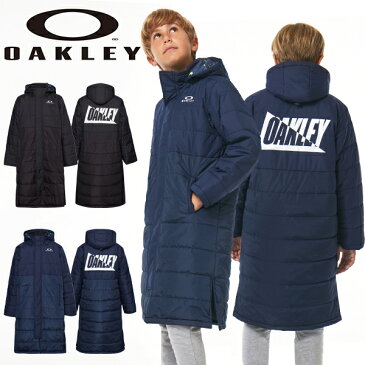 送料無料 ベンチコート OAKLEY オークリー ENHANCE WIND LONG COAT YTR 2.7 キッズ ジュニア 子供 ランニング トレーニング サッカー 防寒 アウター スポーツ 観戦 FOA402904新作 得割24