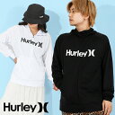 送料無料 長袖ラッシュパーカー メンズ ハーレー HURLEY RASH ZIP OPEN HOOD O O ロゴ UVカット ラッシュガード 紫外線対策 日焼け防止 長袖 ラッシュ パーカー MRG2310036