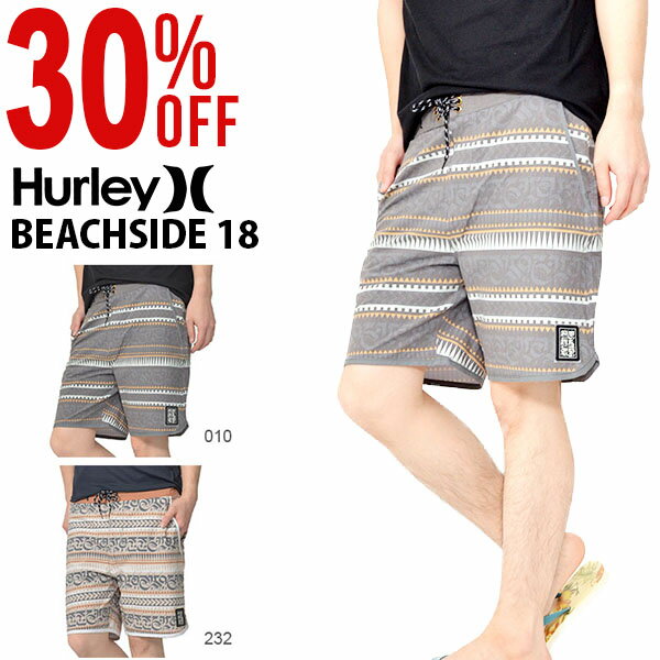 送料無料 サーフパンツ HURLEY ハーレー メンズ 水着 CRYPTIK MANA BEACHSIDE 18 ロゴ ボードショーツ 海水パンツ 海パン トランクス サーフ サーフィン ボディボード プール 海水浴 野外フェス 2019春夏新作 30%off