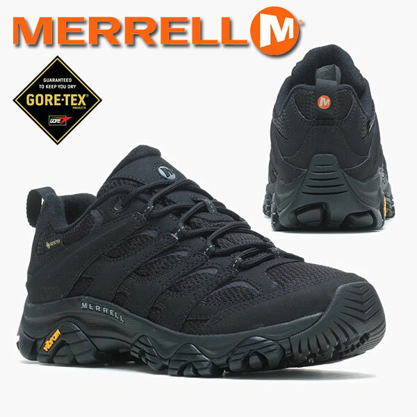 送料無料 メレル ゴアテックス シューズ メンズ スニーカー MERRELL MOAB 3 SYNTHETIC GORE-TEX モアブ 3 シンセティック ゴアテックス ブラック 黒 M500239
