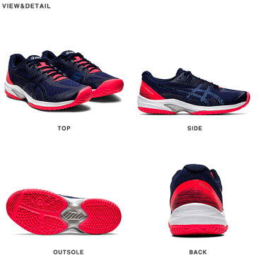 送料無料 テニスシューズ アシックス asics COURT SPEED FF OC コートスピード レディース オムニ クレーコート シューズ 靴 クラブ 部活 試合 練習 1042A082 得割25