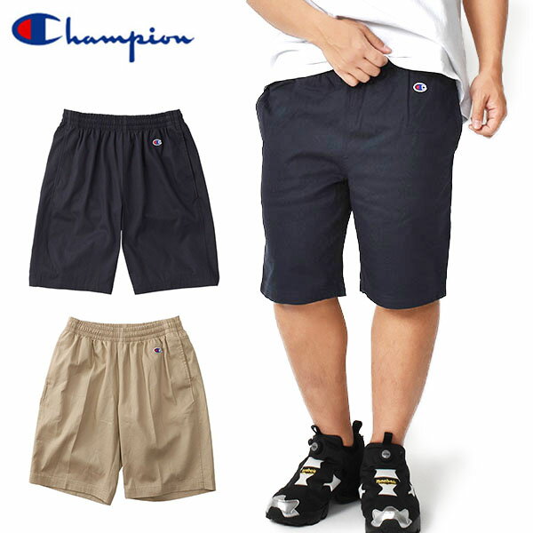 半額 50%off 現品のみ ハーフパンツ チャンピオン Champion メンズ CHINO SHORTS チノ ショートパンツ ショーツ 短パン チノパン コットン スポーツウェア C3-MB595 【あす楽対応】のサムネイル