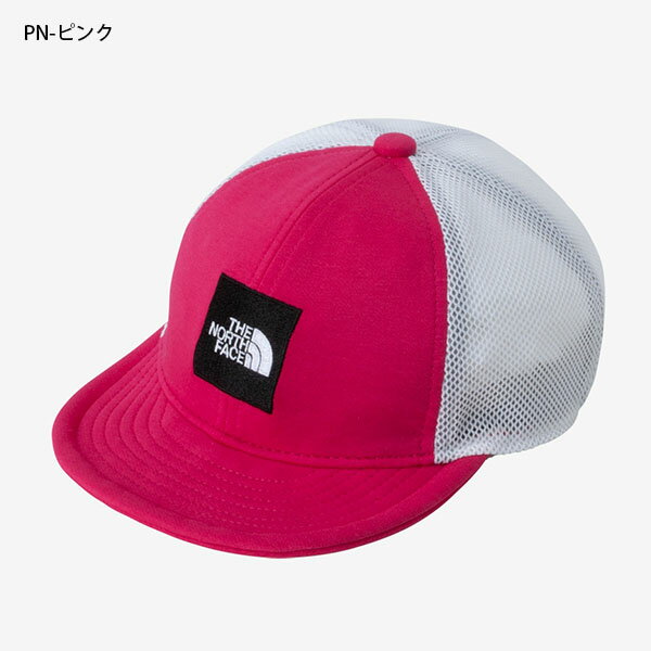 ゆうパケット対応可能！折りたためる 子供 メッシュキャップ THE NORTH FACE ノースフェイス Baby Square Logo Mesh Cap キッズ ベビー スクエアロゴ メッシュ キャップ 帽子 幼児 1歳 2歳 nnb02000 2022春夏新色