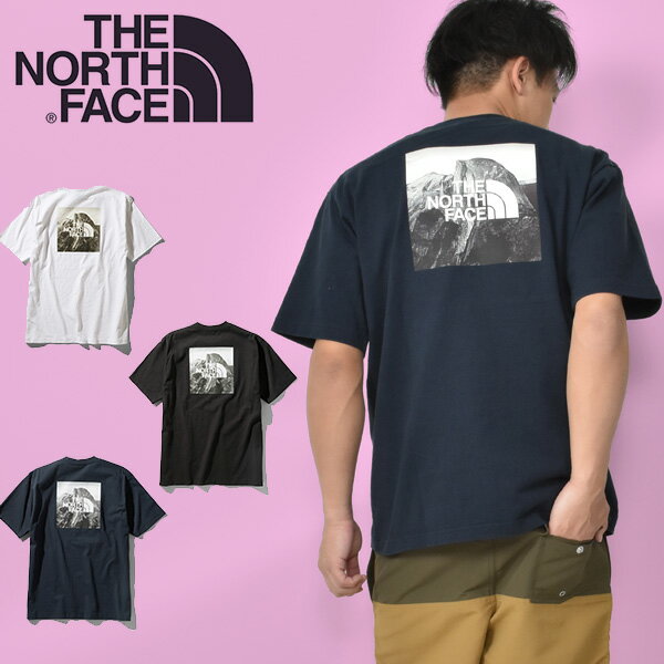 送料無料 生地厚 バックプリント 半袖 Tシャツ THE NORTH FACE ザ・ノースフェイス S/S Pictured Square Logo Tee ショートスリーブ ピクチャード スクエアロゴ ティー メンズ 半T nt32036