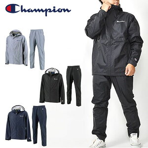 【Mサイズのみ】 送料無料 チャンピオン ウインドブレーカー 上下セット Champion メンズ HOODED JACKET LONG PANTS ナイロン 撥水 上下組 セットアップ スポーツウェア トレーニング ウェア ランニング ジョギング ジム 得割21 C3-SSC31 C3-SSD36