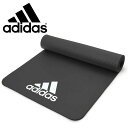 アディダス adidas フィットネスマット 7mm グレー ヨガマット トレーニングマット エクササイズマット ストレッチ トレーニング ヨガ ピラティス 宅トレ ADMT-11014GR