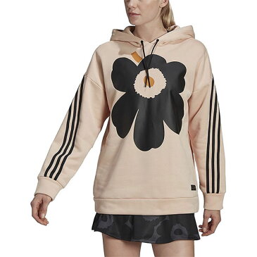 送料無料 アディダス マリメッコ コラボ レディース パーカー adidas W MARIMEKKO フーディー 裏起毛 プルオーバー スウェット ジャージ トレーナー スエット スポーツウェア スポーツカジュアル Unikko ウニッコ 2021秋新作 BG407