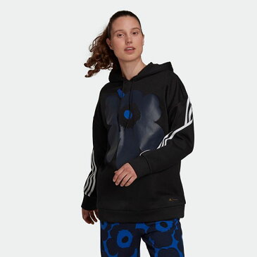 送料無料 アディダス マリメッコ コラボ レディース パーカー adidas W MARIMEKKO フーディー 裏起毛 プルオーバー スウェット ジャージ トレーナー スエット スポーツウェア スポーツカジュアル Unikko ウニッコ 2021秋新作 BG407