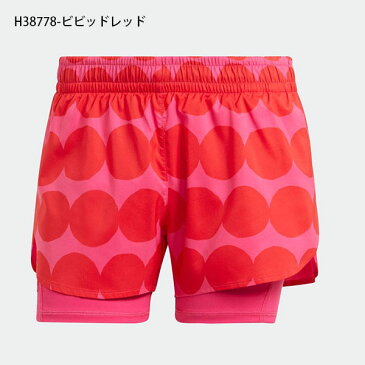 ゆうパケット発送!送料無料 アディダス マリメッコ コラボ 一体型ショートタイツ付き ショーツ adidas レディース MARIMEKKO 2IN1 ショートパンツ 短パン スポーツウェア スポーツカジュアル Rasymatto ラシィマット 2021秋新作 BL841 GU2526