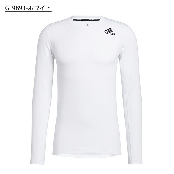 アディダス メンズ フィッティド 長袖 インナー Tシャツ adidas M テックフィット FTD L/S TEE TECHFIT ワンポイント ロゴ アンダーウェア スポーツウェア トレーニング ウェア ジム 得割25 47890