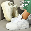 送料無料 リーボック 厚底 スニーカー Reebok レディース Club C Extra チョーク クラブシー エクストラ ダッドスニーカー プラットフォーム...