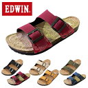 エドウィン サンダル EDWIN メンズ 天然コルク フットベット アーチサポート コンフォートシューズ 疲れなし 歩き やすい カジュアル おしゃれ シューズ...