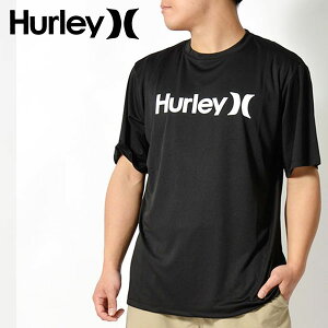 30%off ゆうパケット発送！ 送料無料 ラッシュガード メンズ レディース ハーレー HURLEY 半袖 QUICK/DRI ONE ONLY SURF TEE OAO ロゴ UVカット ラッシュTシャツ 紫外線対策 ラッシュ Tシャツ サーフィン 海 海水浴 サーフ プール アウトドア 水着 MRG2310032 2023春新作