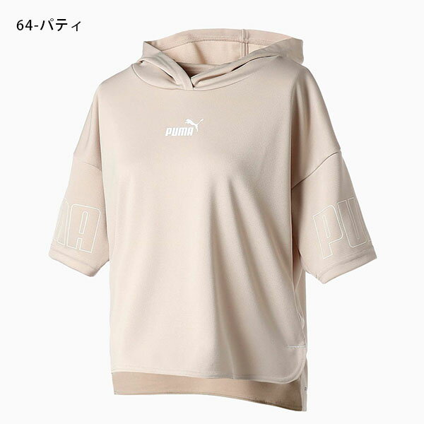 30%off プーマ レディース ドロップショルダー 半袖 パーカー PUMA POWER リラックス Tシャツ スポーツカジュアル スポカジ 2022春新作 849108