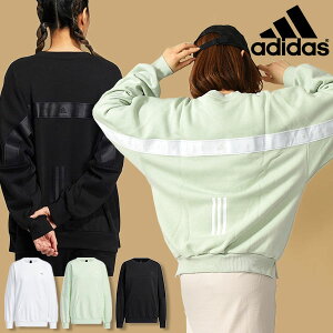 35%off 送料無料 アディダス レディース ルーズフィット ジャージ スウェット adidas W WORDING クルーネックスウェット 裏起毛 トレーナー スエット スポーツウェア スポーツカジュアル 2022秋新作 CK591