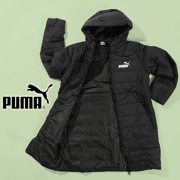 送料無料 プーマ キッズ ベンチコート PUMA ESS パデッド コート 中綿 ロングコート ジュ ...