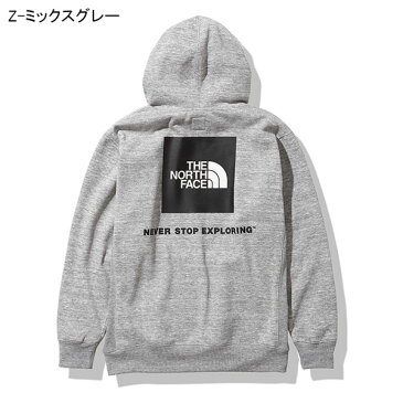 送料無料 裏起毛 スウェット パーカー THE NORTH FACE ノースフェイス Back Square Logo Hoodie バック スクエア ロゴ フーディー プルオーバー メンズ nt62040
