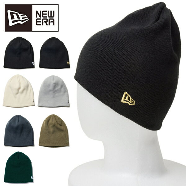 ゆうパケット発送！ 送料無料 ニューエラ ニット帽 メンズ レディース NEW ERA Basic Beanie ビーニー ニットキャップ ワッチ 帽子 CAP 無地 シンプル アウトドア キャンプ スノーボード スキー スノボ ダンス 2023秋冬