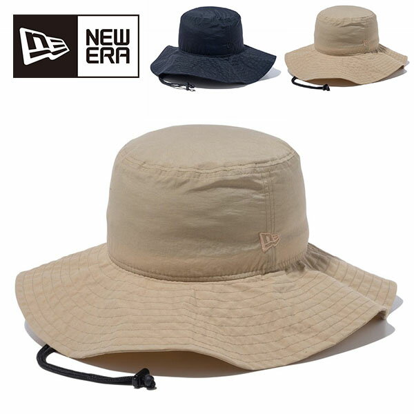 送料無料 ニューエラ ハット メンズ レディース NEW ERA ADVENTURE WIDE BRIM NYLON WATER REP サファリハット ワイドブリム つば広 速乾 撥水 軽量 アウトドア キャンプ フィッシング 釣り キャップ 帽子 CAP 14119832 14119830 2024春夏新作