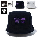 ニューエラ 送料無料 ニューエラ ハット レディース NEW ERA KNIT BUCKET ANNA SUI アナスイ コラボ ニット バケットハット 帽子 キャップ CAP 14124295 14124294 2024春夏新作