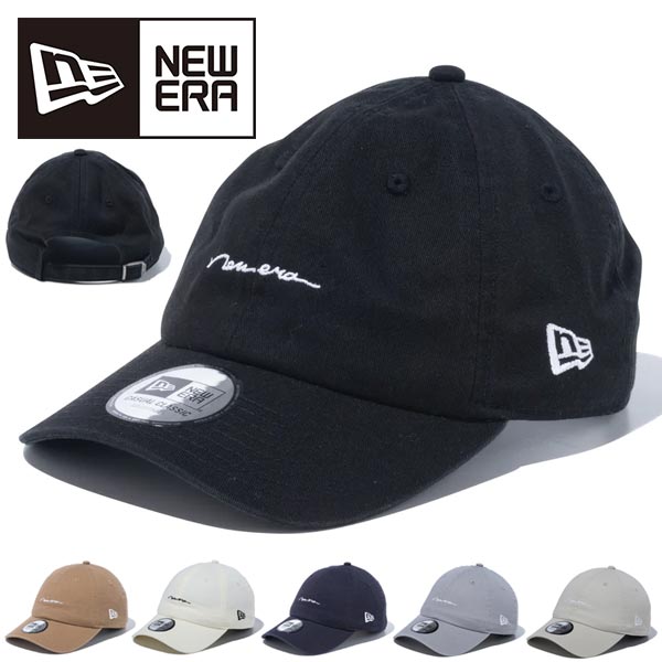 送料無料 ニューエラ キャップ メンズ レディース NEW ERA CASUAL CLASSIC 手書き風 ロゴ 帽子 CAP アジャスター 13750906 13750904 2024春夏新色