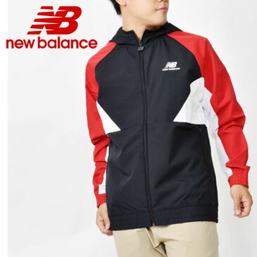 【Mサイズのみ】30%OFF 送料無料 ナイロン ジャケット new balance ニューバランス ウィンドブレーカー メンズ チームレッド amj03502 【あす楽対応】