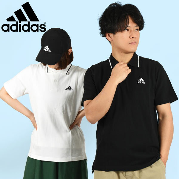 送料無料 アディダス 半袖 ポロシャツ adidas メンズ レディース M ESS SL ポロシャツ ワンポイント ロゴ カジュアル ウェア スポーツカジュアル スポカジ 2023春新作 ECR11