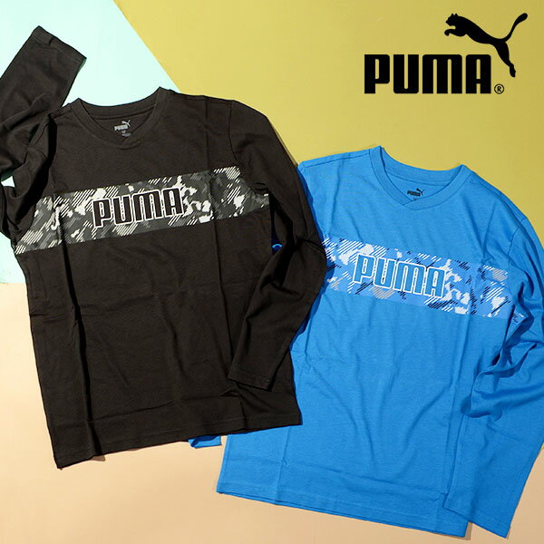 楽天エレファント靴店30％off プーマ キッズ 長袖 Tシャツ PUMA ACTIVE SPORTS LS Tシャツ ジュニア 子供 ロゴ ロンT 子供服 2023秋冬新作 678536