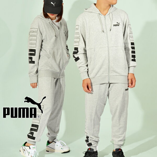 30%off 送料無料 プーマ メンズ レディース スウェット パーカー ロングパンツ 上下セット PUMA POWER カラーブロック フーデッドジャケット TR パンツ 裏毛 フルジップ ジャージ 上下組 セットアップ スポーツウェア トレーニング ウェア 2023秋冬新作 678487 678488