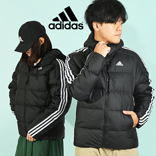 アディダス ダウン（レディース） 30%off 送料無料 アディダス メンズ レディース ジャケット adidas M ESS MID ダウンジャケット フード付き アウター ジャンパー 防寒 2023秋冬新作 MKW49