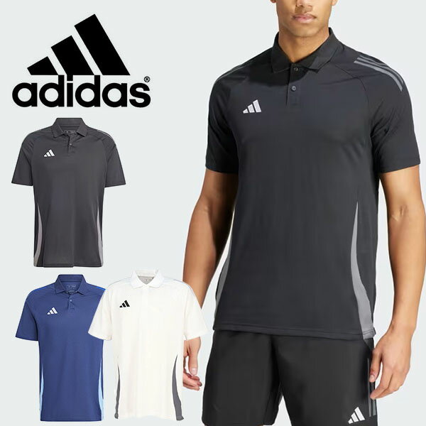 アディダス 送料無料 アディダス メンズ 半袖 ポロシャツ adidas TIRO 24 コンペティション ポロシャツ サッカーポロシャツ トレーニング ウェア 2024春夏新作 HAP53