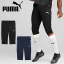 送料無料 プーマ メンズ 7分丈 ジャージ パンツ 下 PUMA TEAMCUP TR 3/4 パンツ ハーフパンツ 短パン スポーツウェア サッカー フットボール フットサル トレーニング ウェア 部活 クラブ 練習着 2025春夏新作 660211(4)