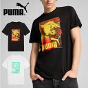 ゆうパケット対応可能! プーマ メンズ レディース 半袖 Tシャツ PUMA GRAPHICS フォトプリント Tシャツ ロゴ スポーツカジュアル スポカジ 2025春夏新作 687705(4)