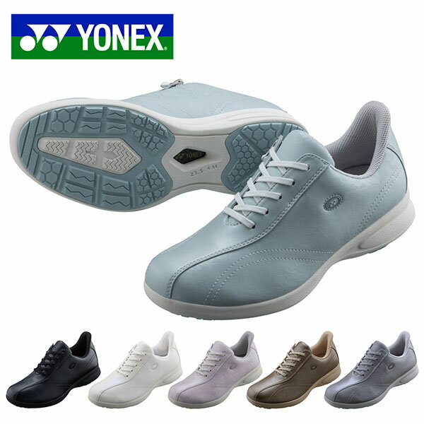 送料無料 ファスナー付き 4.5E 幅広 ヨネックス ウォーキングシューズ レディース YONEX パワークッションL130W ワイド スニーカー シューズ 靴 運動靴 通勤 SHWL130W